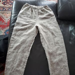 Handmade linen pants